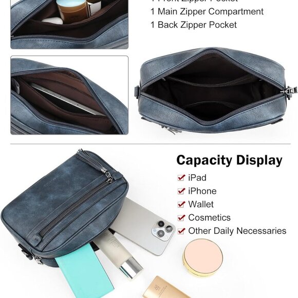 Elegant Crossbody Handbag with Tassel & Magnetic Closure - Ideal for Daily Use - Picture 3 of 8